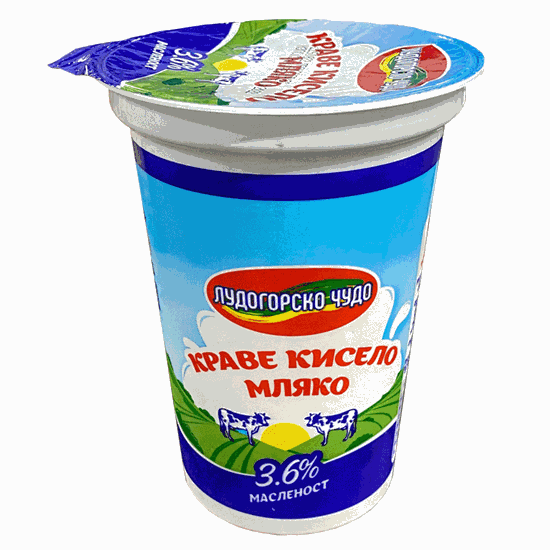 Снимка на КИСЕЛО МЛЯКО 3.6% ЛУДОГОРСКО ЧУДО 400ГР.*12БР.