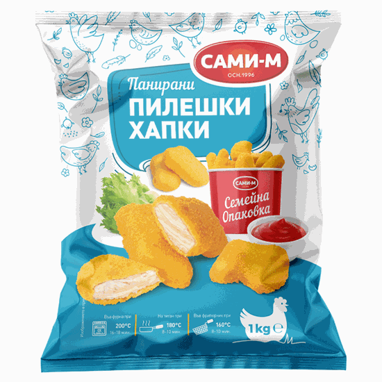 Снимка на ПАНИРАНИ ПИЛЕШКИ ХАПКИ  ФИЛЕ 1КГ.*6БР. САМИ-М