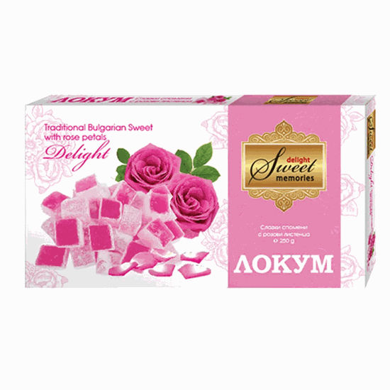 Снимка на ДЕЛИКАТЕСЕН ЛОКУМ С РОЗА 250ГР.*12БР. АГИВА