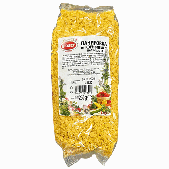 Снимка на КОРНФЛЕЙКСОВА ПАНИРОВКА ЕДРА 250ГР.*30БР. БИОСЕТ