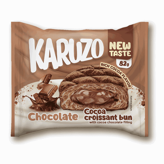 Снимка на КАРУЗО КАКАОВА КРЕМ ПИТА С МЛ. ШОКОЛАД 82ГР.*24БР.