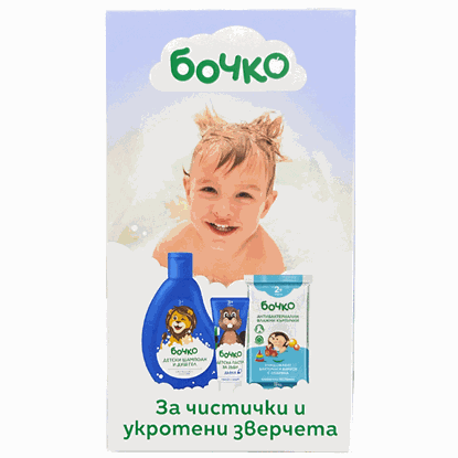 Снимка на БОЧКО КОМПЛЕКТ МОМЧЕ ШАМП.+МОКРИ КЪРПИ+ПЗ *6БР.