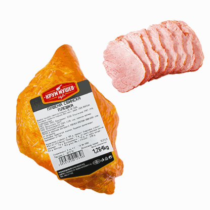Снимка на ПУШЕНА СВИНСКА ПЛЕШКА ВАКУМ КРУМ МУШЕВ - ЦЕНА ЗА КГ.