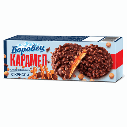 Снимка на ТУНКВАНИ БИСКВИТИ С КРИСПИ 180ГР.*24БР. БОРОВЕЦ