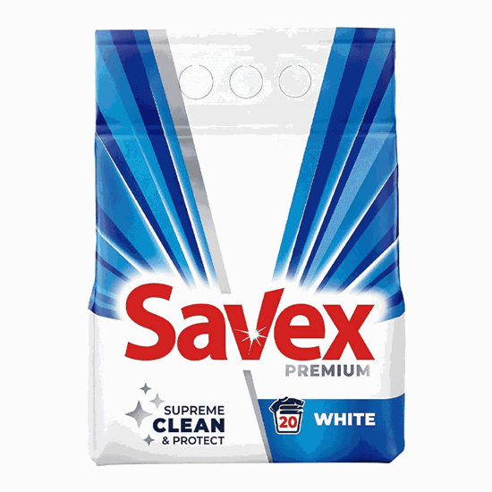 Снимка на ПРАХ САВЕКС PREMIUM  1,8КГ.*8БР. WHITE