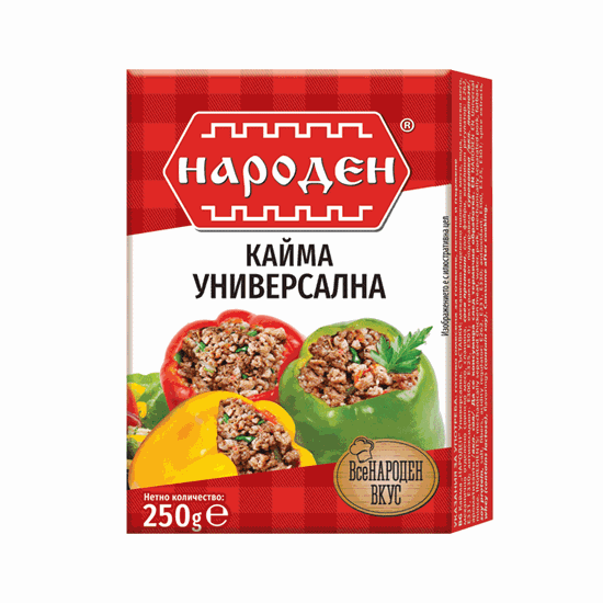 Снимка на КАЙМА УНИВЕРСАЛНА НАРОДНА 250ГР.*40БР.