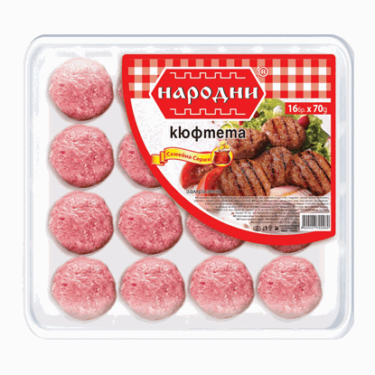 Снимка на КЮФТЕ НАРОДНО 70ГР.*16 БР. ТАРЕЛКА