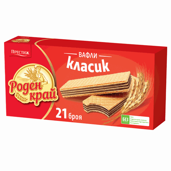 Снимка на ВАФЛИ РОДЕН КРАЙ 525ГР./21/*18БР. ПРЕСТИЖ