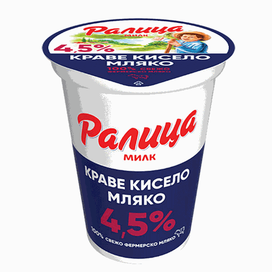 Снимка на КИСЕЛО МЛЯКО 4.5% 400ГР.*12БР. РАЛИЦА МИЛК