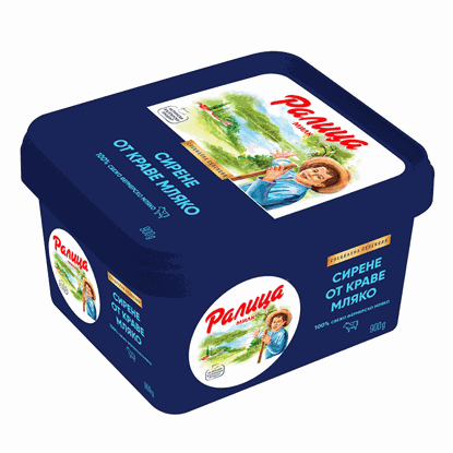 Снимка на КРАВЕ СИРЕНЕ КУТИЯ 900ГР.*12БР. РАЛИЦА МИЛК