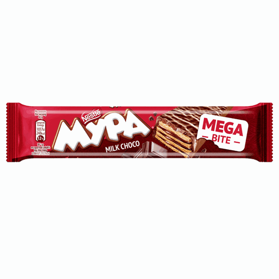 Снимка на ВАФЛА МУРА 45ГР.*40БР. МЕГАБАЙТ МЛЕЧЕН - ЦЕНА ЗА БР.