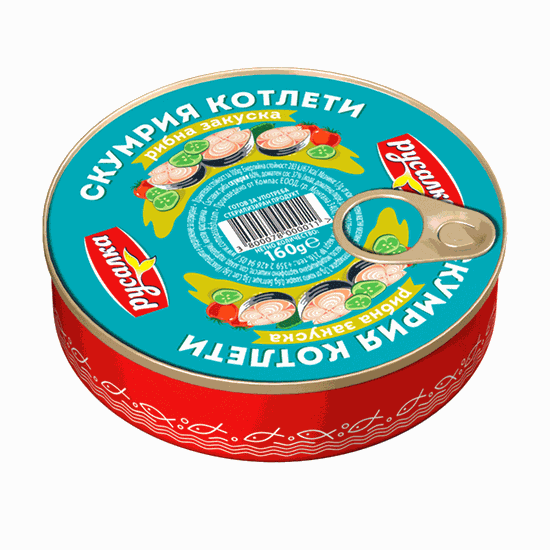 Снимка на СКУМРИЯ РИБНА ЗАКУСКА 160ГР.*32БР. РУСАЛКА