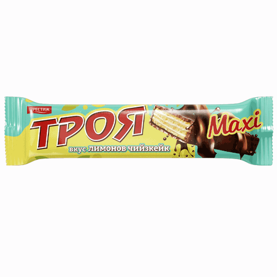 Снимка на ВАФЛА ТРОЯ МАКСИ ЛИМОНОВ ЧИЙЗКЕЙК 49ГР.*30БР.