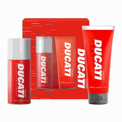 Снимка на МЪЖКИ ДЕО DUCATI SPORT 150МЛ. И ДУШ ГЕЛ 200МЛ.*3БР.