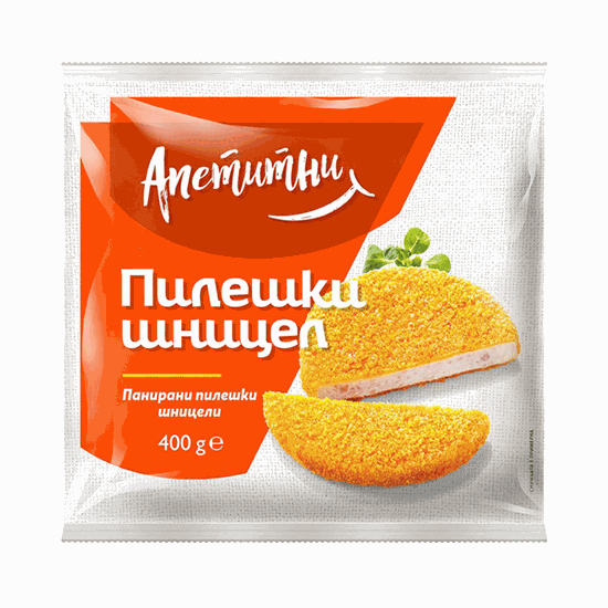 Снимка на ПИЛЕШКИ ШНИЦЕЛ АПЕТИТНИ САМИ-М 400ГР.*12БР.