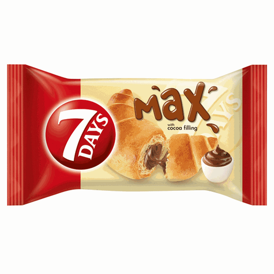 Снимка на КРОАСАН 7ДЕЙС MAX 80ГР.*20БР. КАКАО