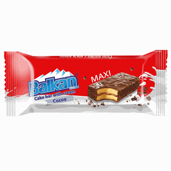 Снимка на СУХА ПАСТА БАЛКАН МАКСИ КАКАО 60ГР.*20БР.